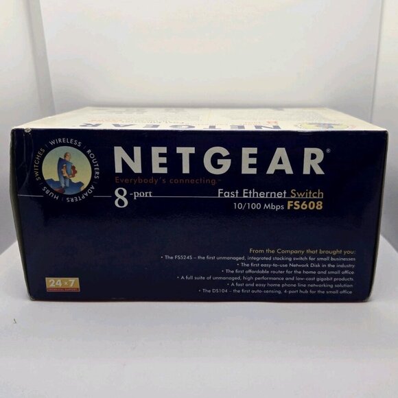 NetGear ProSafe FS608NA 8-Ports Rack-Mountable Ethernet Switch NIB Fast Shipping - Picture 5 of 5